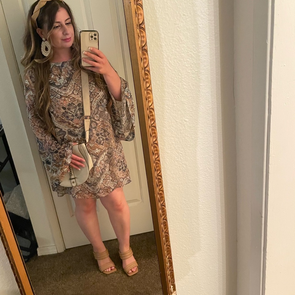 Beautiful Pattern Tunic Mini Dress